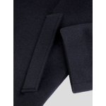 Manteau avec Parmenture Amovible Grande Taille Marine