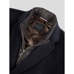 Manteau avec Parmenture Amovible Grande Taille Marine