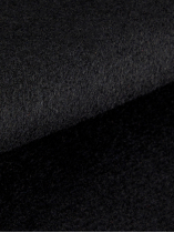 Manteau avec Parmenture Amovible Grande Taille Noir
