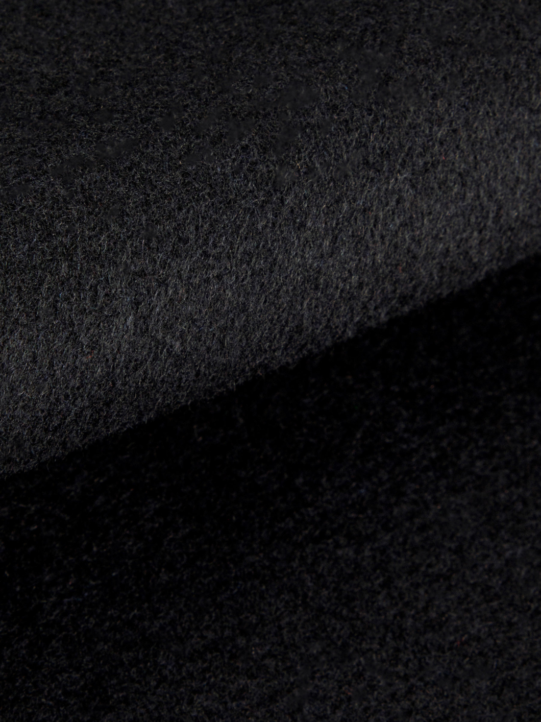 Manteau avec Parmenture Amovible Grande Taille Noir