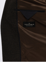 Veste Structurée Doublée Grande Taille Marron
