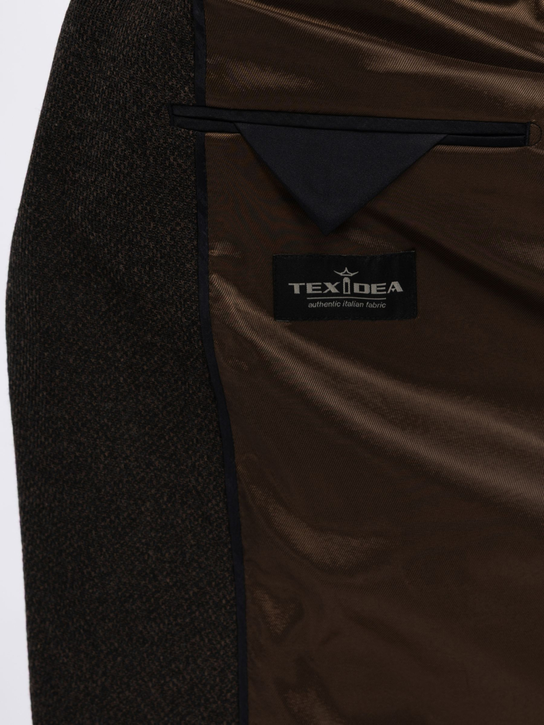 Veste Structurée Doublée Grande Taille Marron
