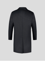 Manteau avec Parmenture Amovible Grande Taille Noir