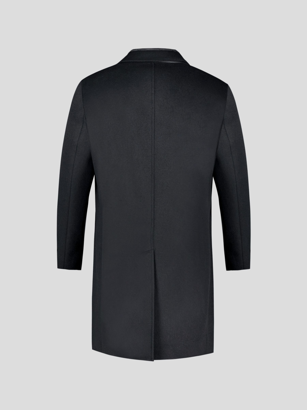 Manteau avec Parmenture Amovible Grande Taille Noir