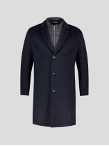 Manteau avec Parmenture Amovible Grande Taille Noir