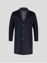 Manteau avec Parmenture Amovible Grande Taille Marine