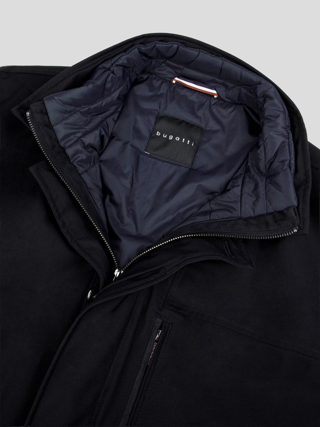 Parka Demi-Saison Multipoches Grande Taille Marine