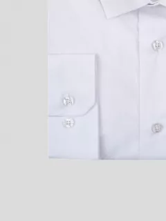 Chemise 100% coton Dobby blanche homme grande taille | Capel