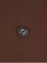 Polo Mercerisé Grande Taille Marron Foncé