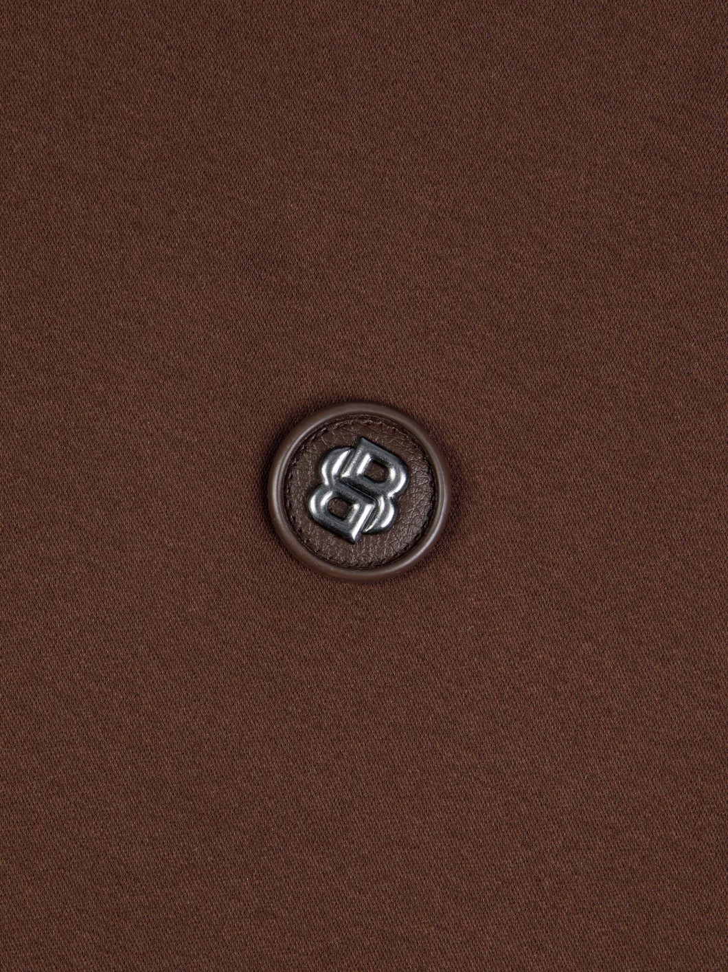 Polo Mercerisé Grande Taille Marron Foncé