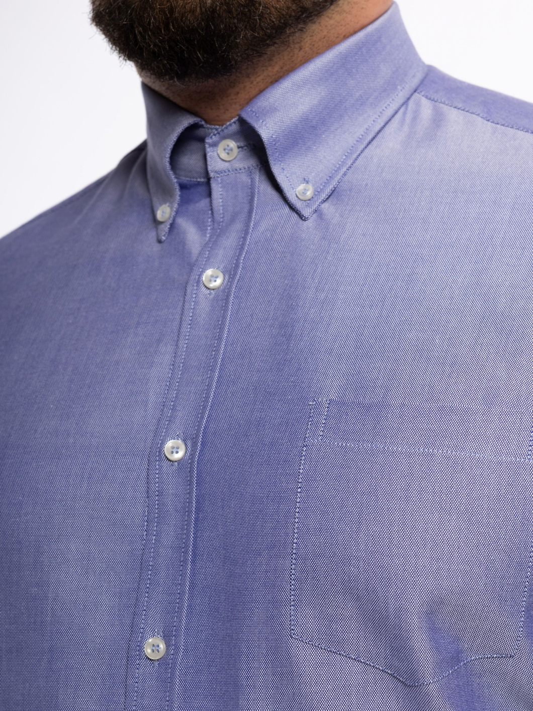 Chemise Oxford Grande Taille Bleue