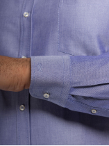 Chemise Oxford Grande Taille Bleue
