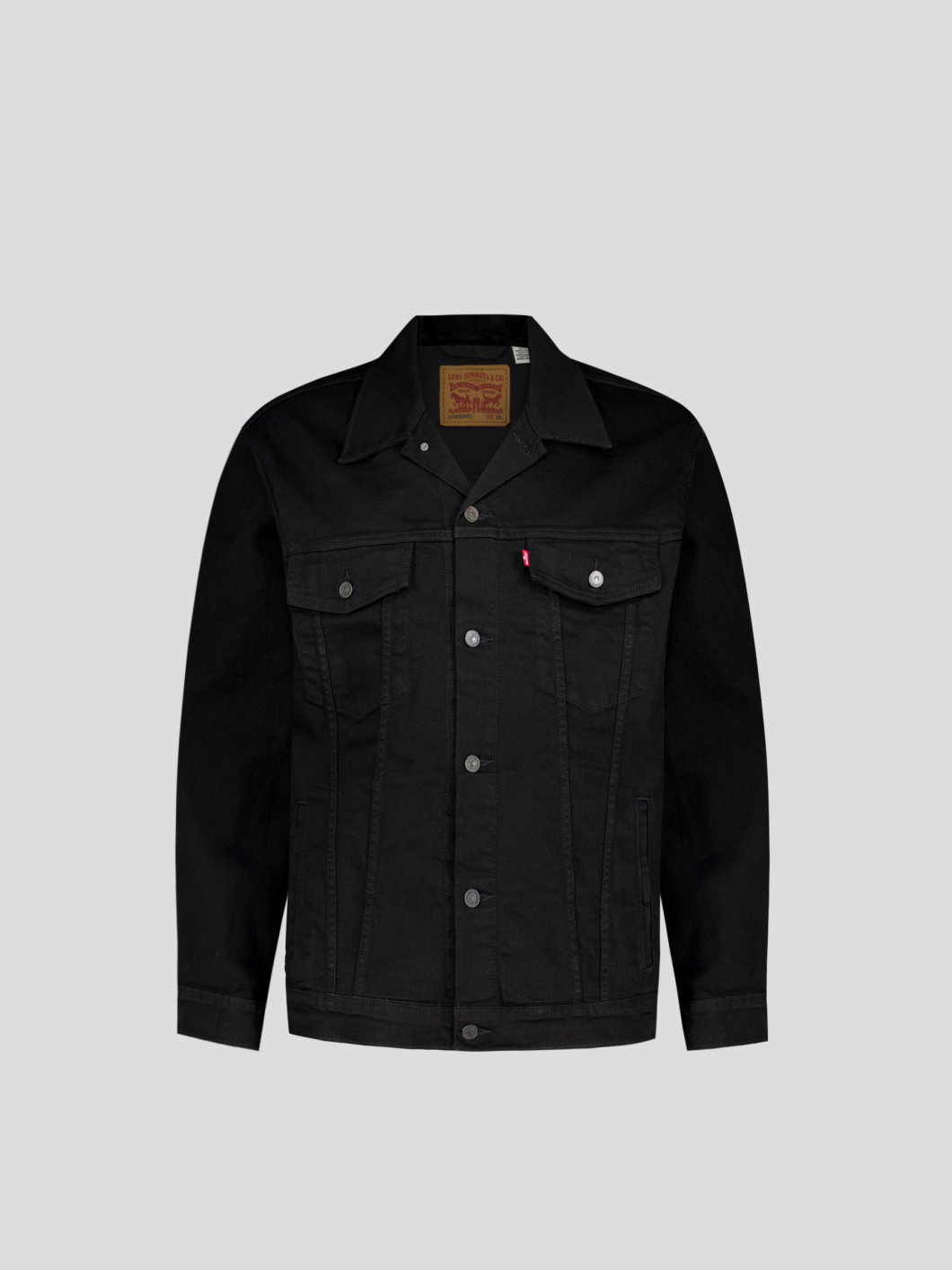 Blouson en Jean Grande Taille Noir