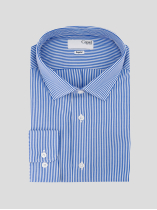 Chemise Leo Rayée Grande Taille Bleu