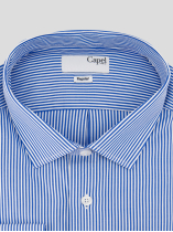Chemise Leo Rayée Grande Taille Bleu