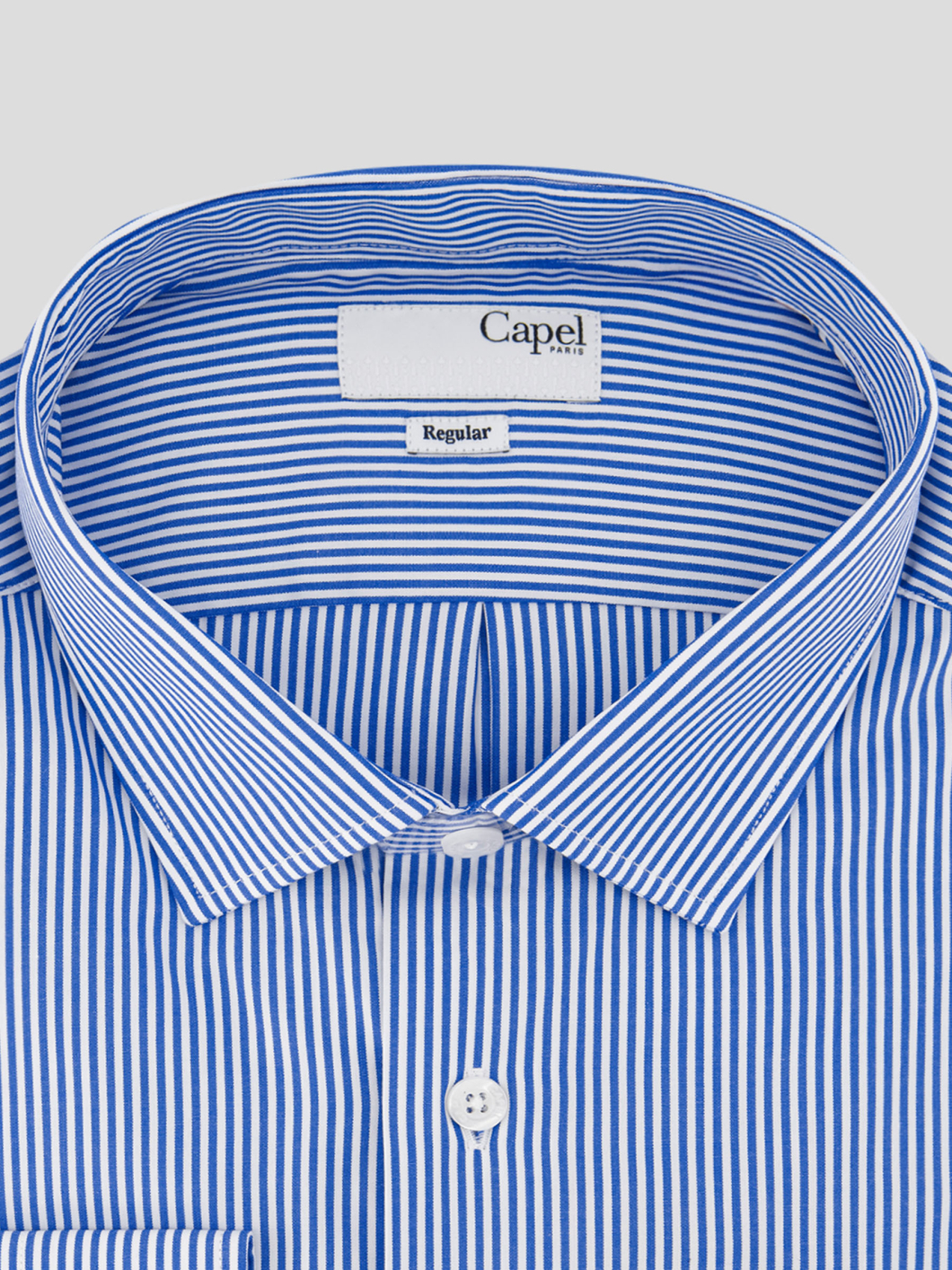 Chemise Leo Rayée Grande Taille Bleu