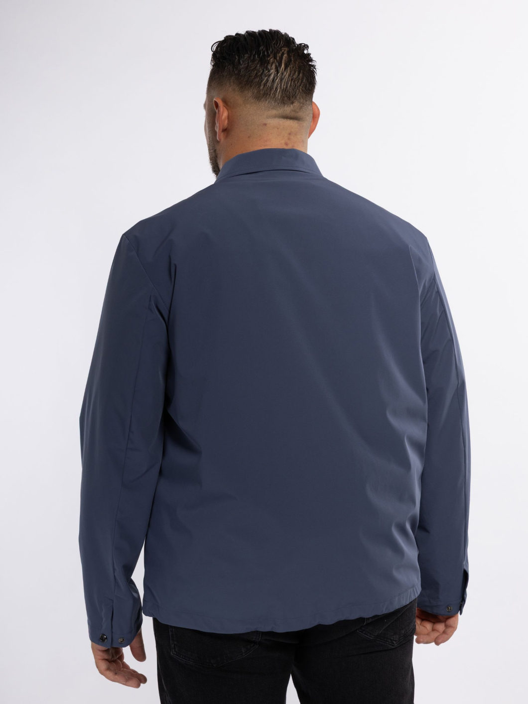 Blouson Zippé Typhoon Grande Taille Bleu