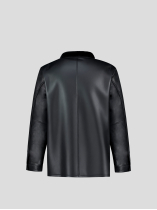 Parka Peau Lainée Grande Taille Noir