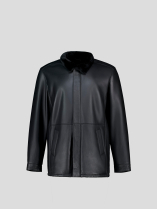Parka Peau Lainée Grande Taille Noir