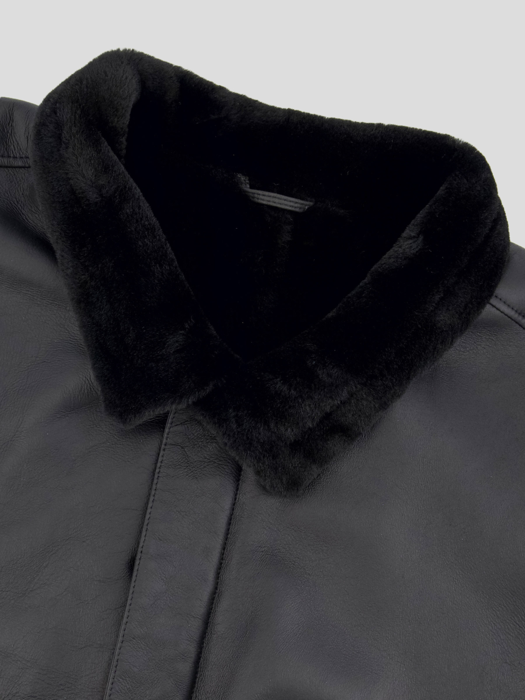 Parka Peau Lainée Grande Taille Noir