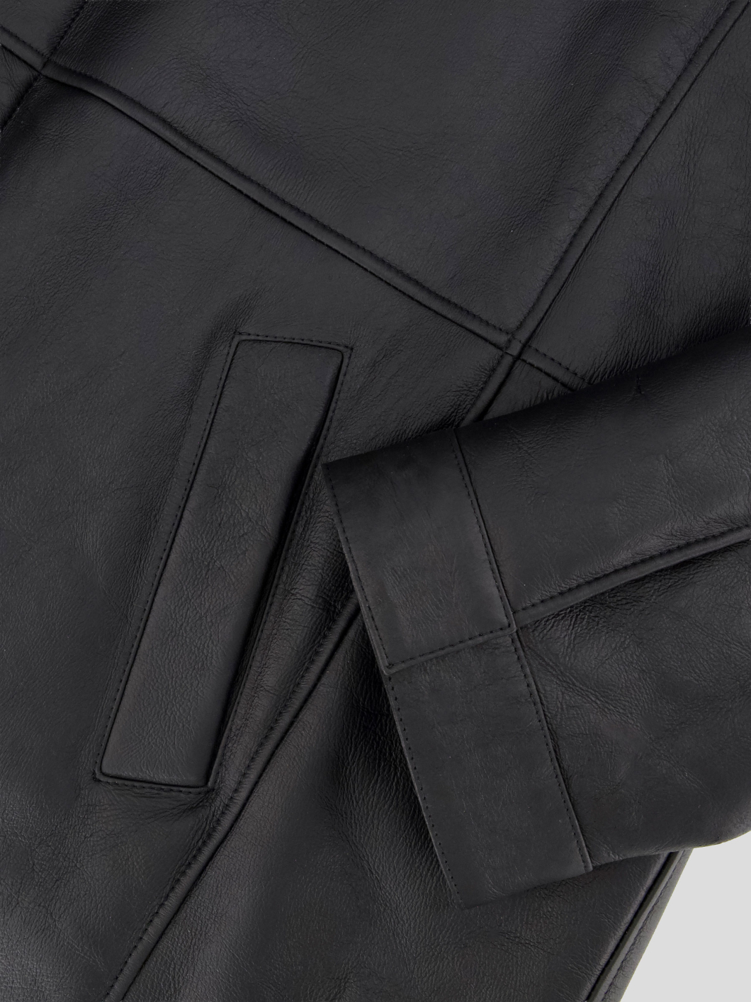 Parka Peau Lainée Grande Taille Noir
