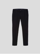 Pantalon coton uni chino noir homme grande taille | Capel