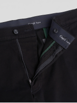 Pantalon coton uni chino noir homme grande taille | Capel