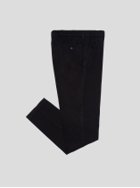 Pantalon coton uni chino noir homme grande taille | Capel