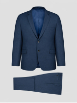 Costume Complet Faux-Uni Grande Taille Bleu Indigo