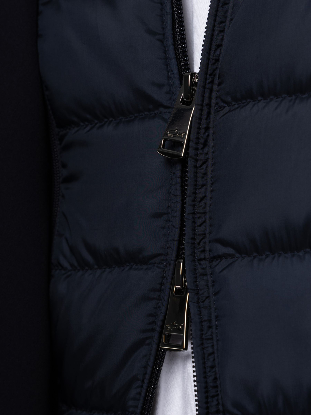 Veste Chemise avec Capuche Amovible Grande Taille Marine