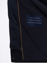 Veste Chemise avec Capuche Amovible Grande Taille Marine