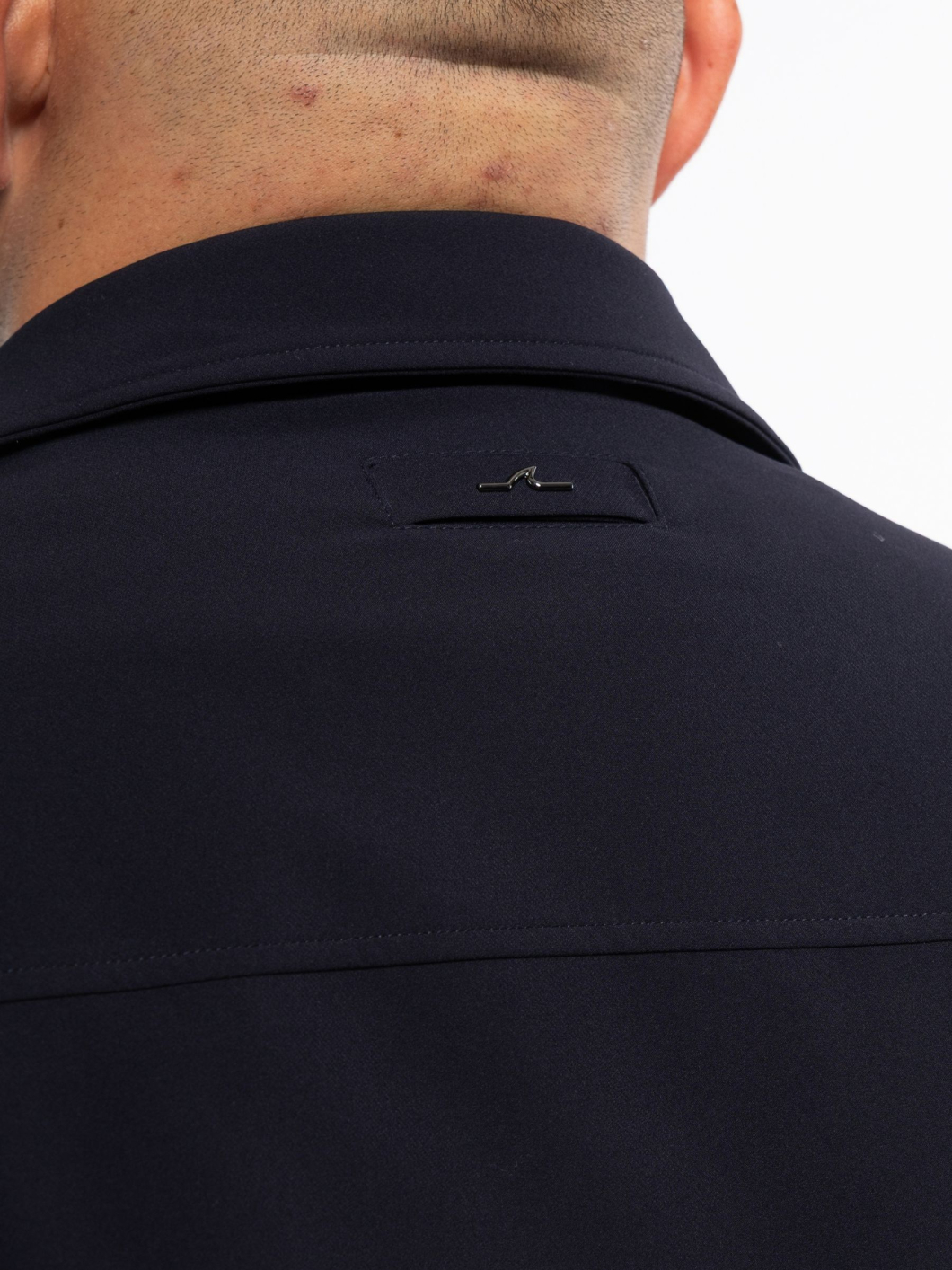 Veste Chemise avec Capuche Amovible Grande Taille Marine