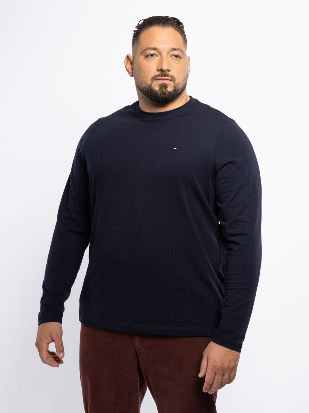 Tee-Shirt Manches Longues Grande Taille Marine