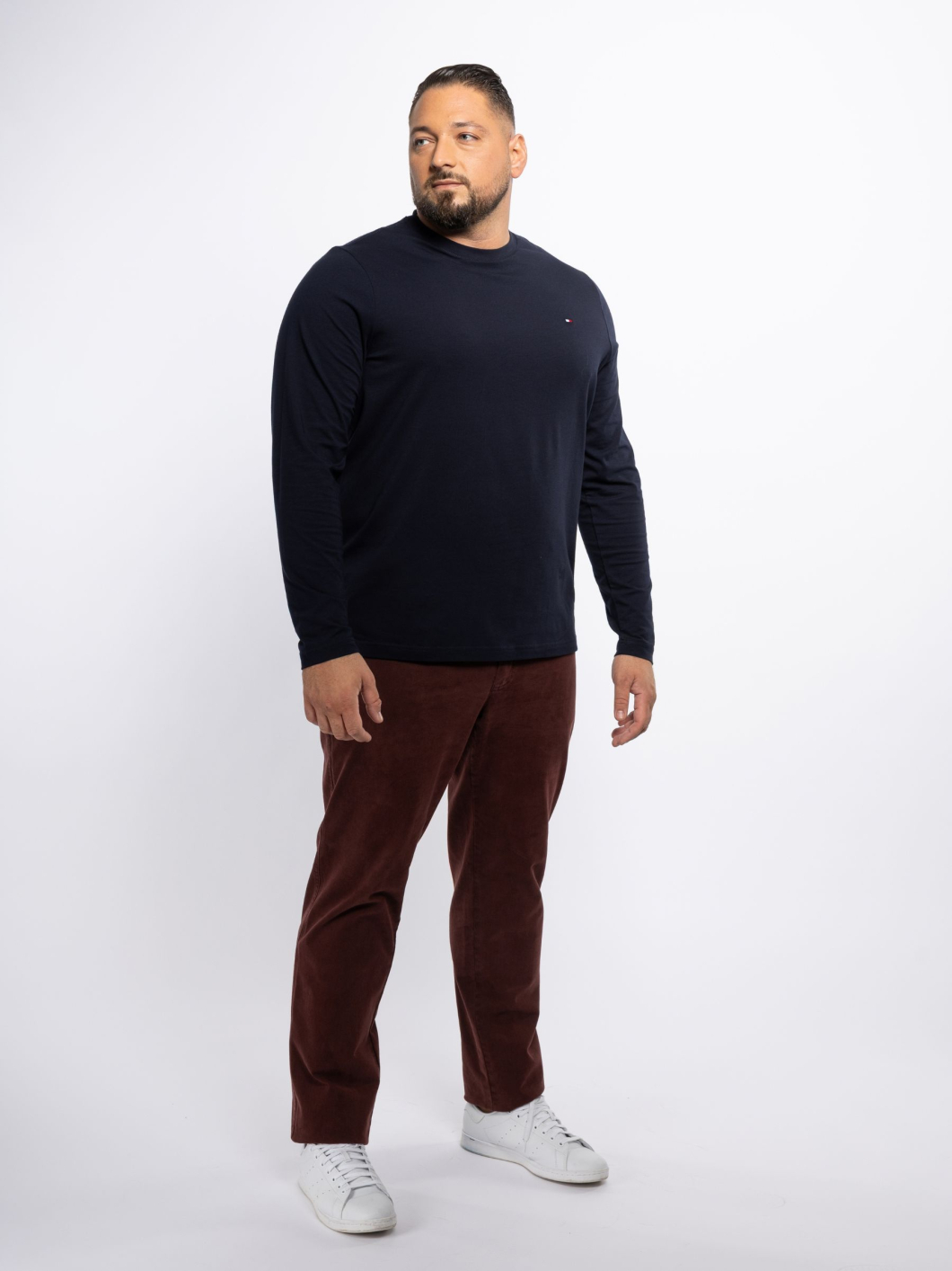 Tee-Shirt Manches Longues Grande Taille Marine