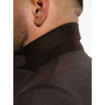 Veste Faux Uni Grande Taille Marron