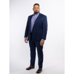 Veste en Gabardine de Laine Grande Taille Marine