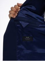 Veste en Gabardine de Laine Grande Taille Marine