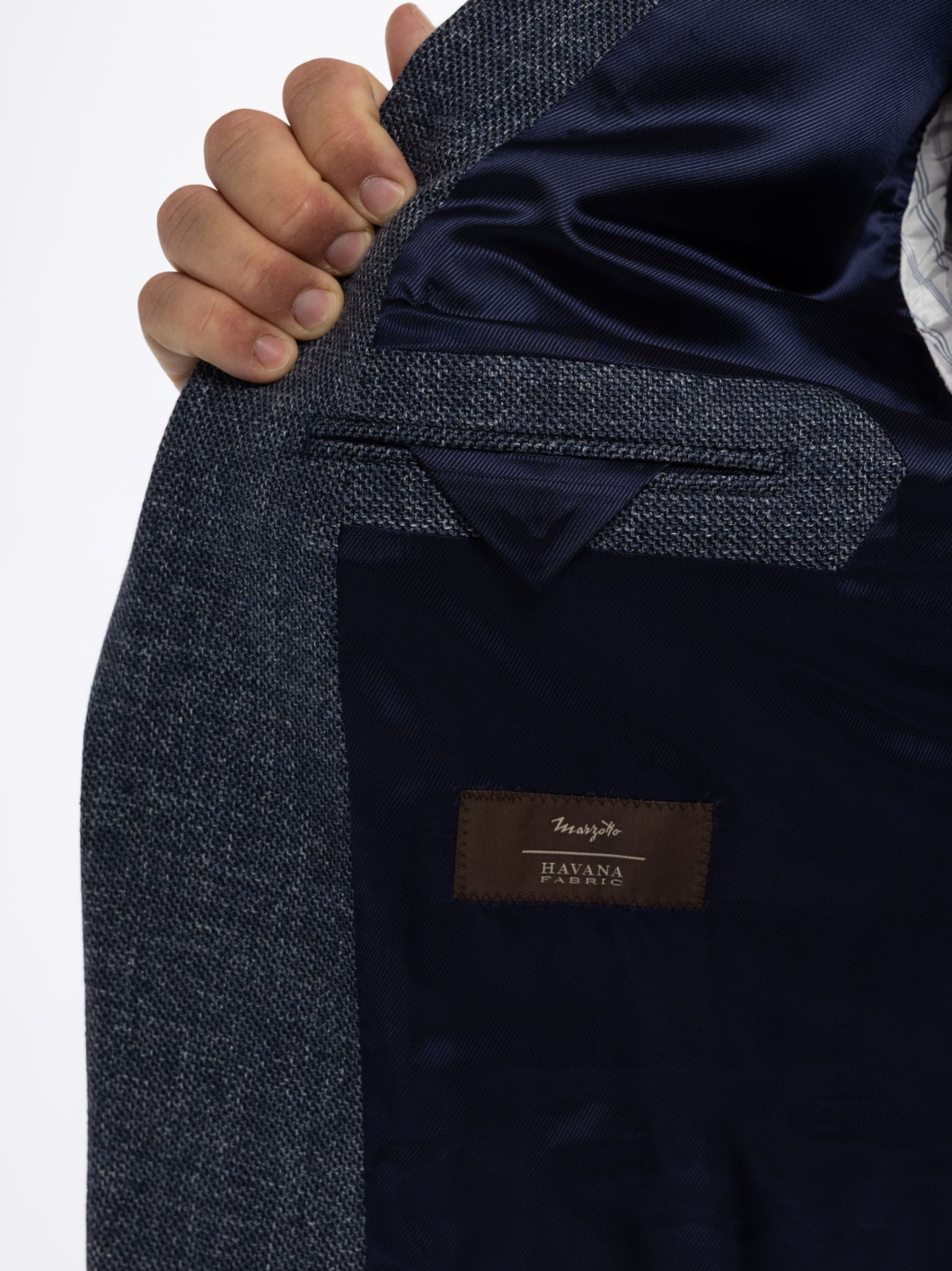 Veste Nattée Grande Taille Bleue