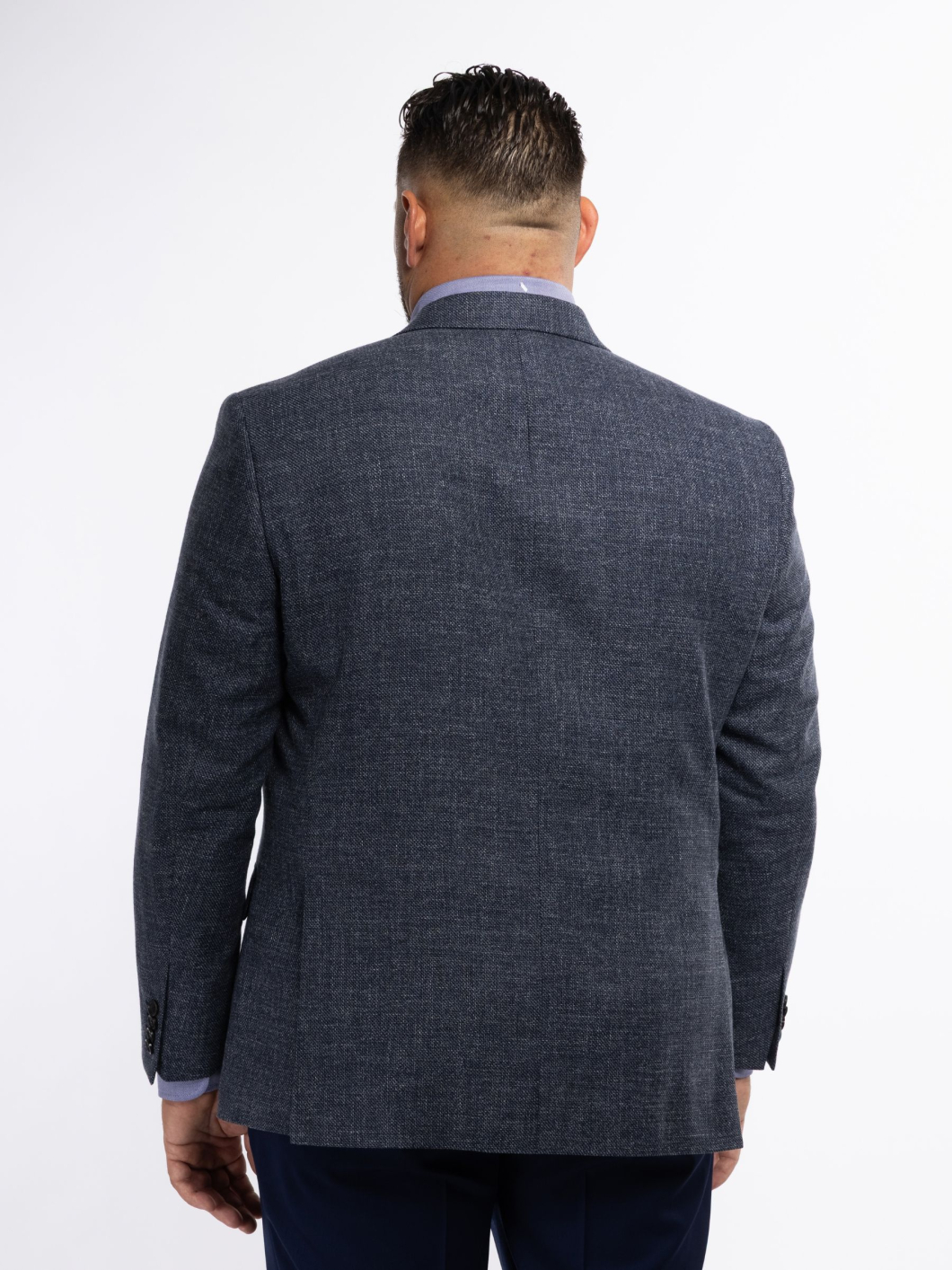 Veste Nattée Grande Taille Bleue