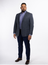 Veste Nattée Grande Taille Bleue