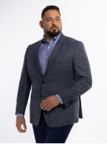 Veste Nattée Grande Taille Bleue
