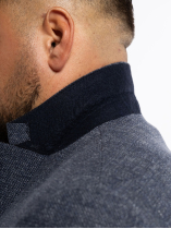 Veste Nattée Grande Taille Bleue