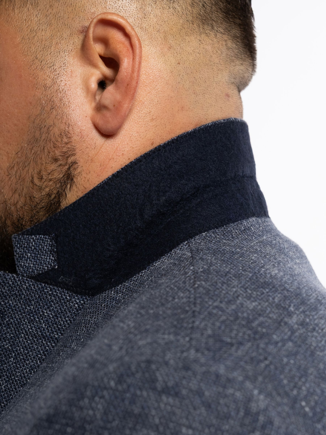 Veste Nattée Grande Taille Bleue