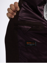 Veste Nattée Grande Taille Bordeaux