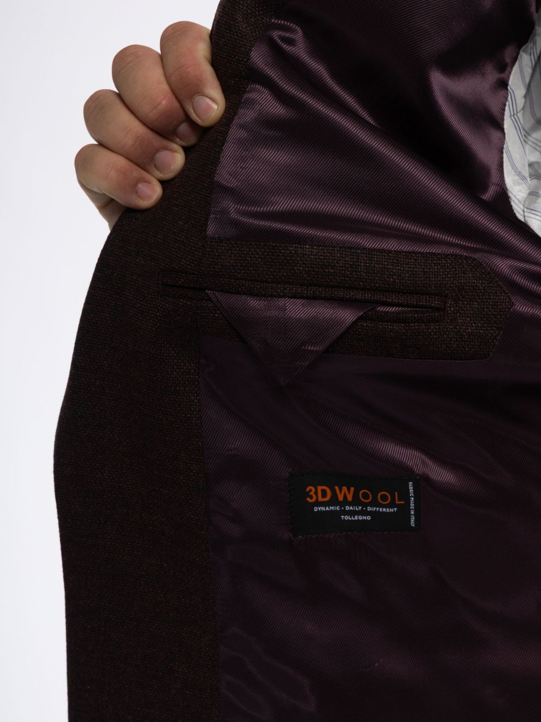 Veste Nattée Grande Taille Bordeaux