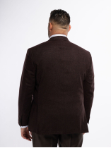Veste Nattée Grande Taille Bordeaux