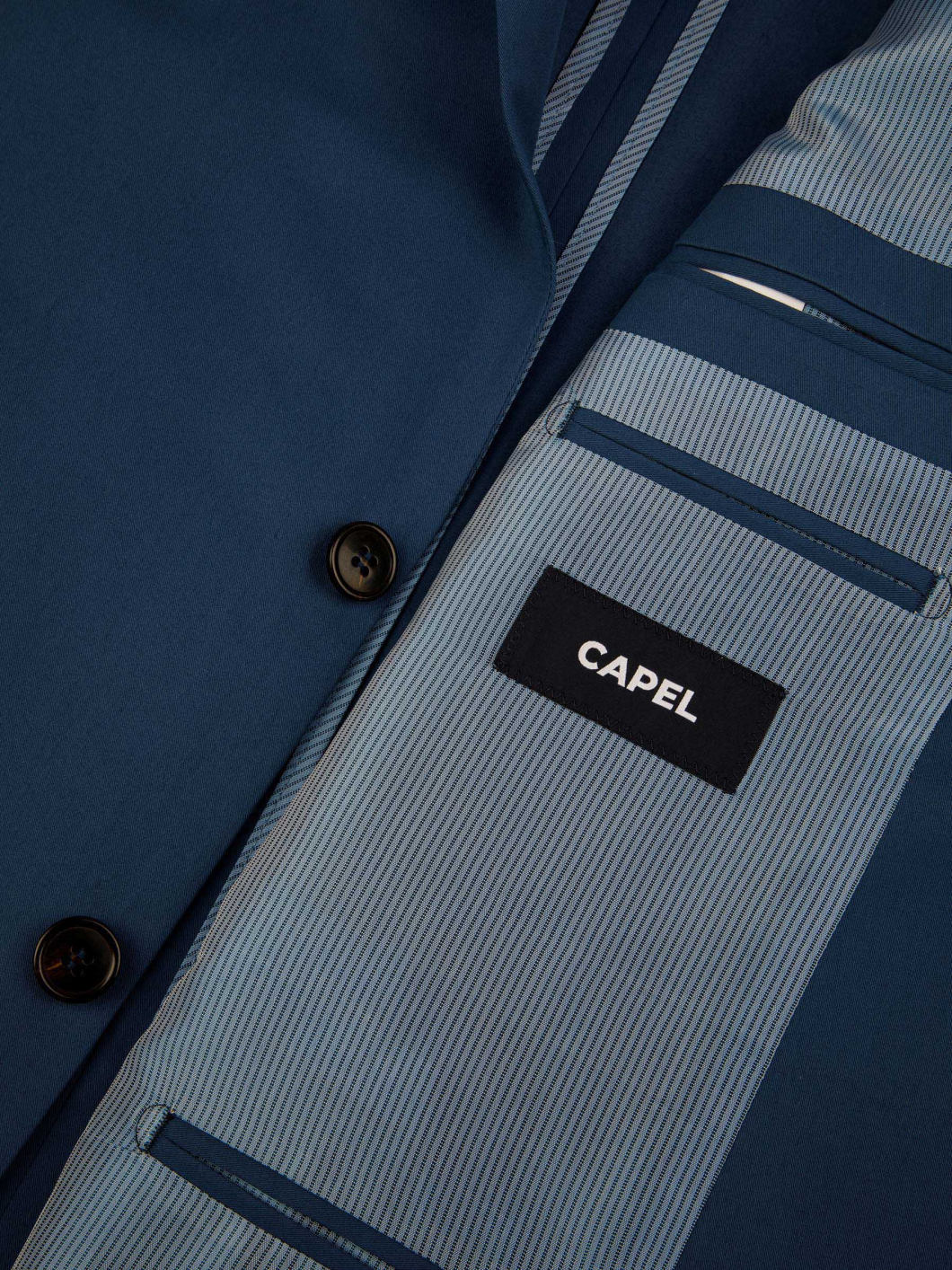 Veste de Costume Coton pour Homme Grand Bleue