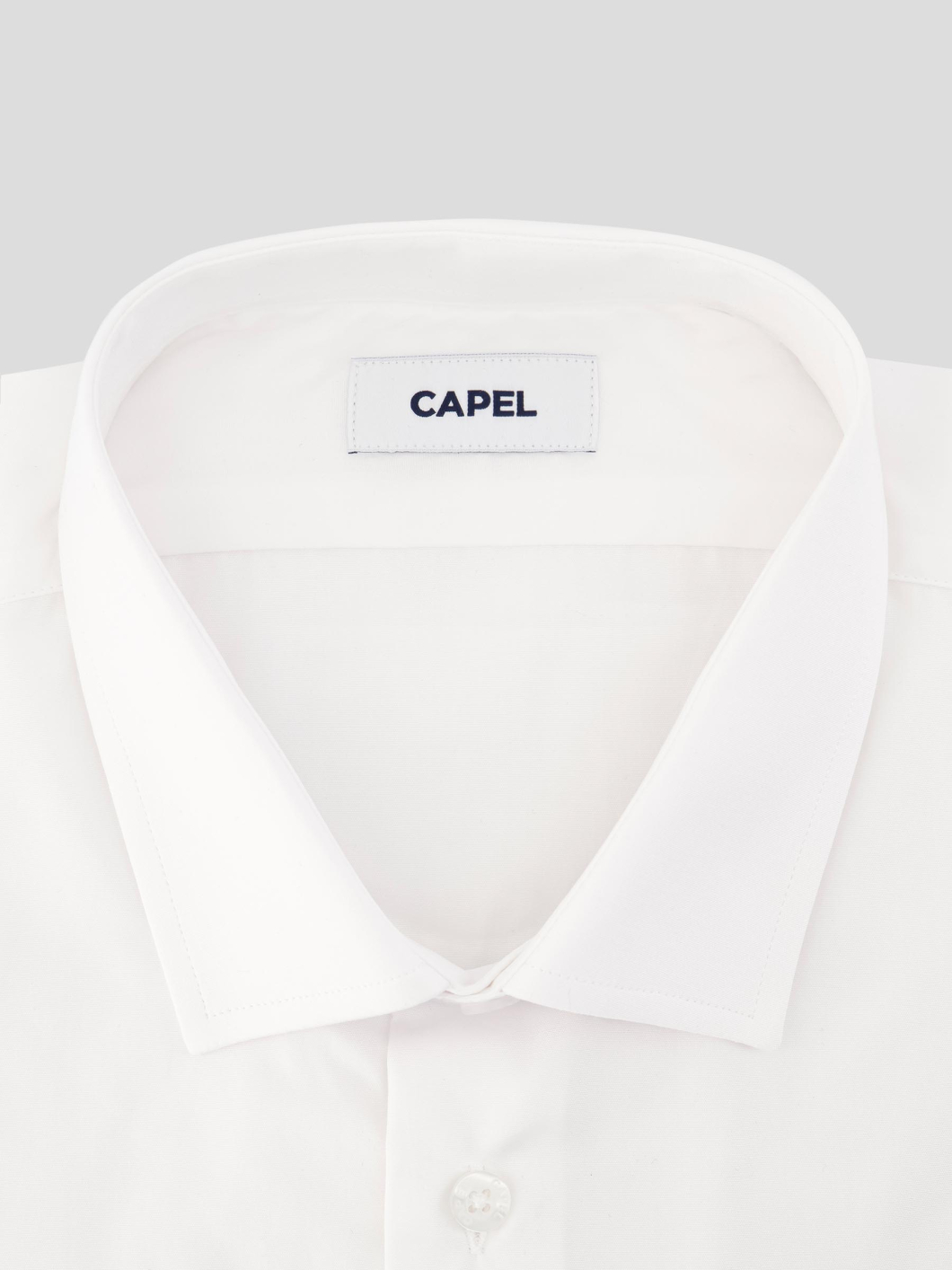 Chemise manches courtes blanche popeline de coton homme grande taille | Capel