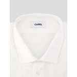Chemise manches courtes blanche popeline de coton homme grande taille | Capel