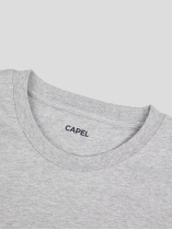 Tee-shirt Louis Gris Col Rond Capel Grande Taille  homme grande taille - Capelstore